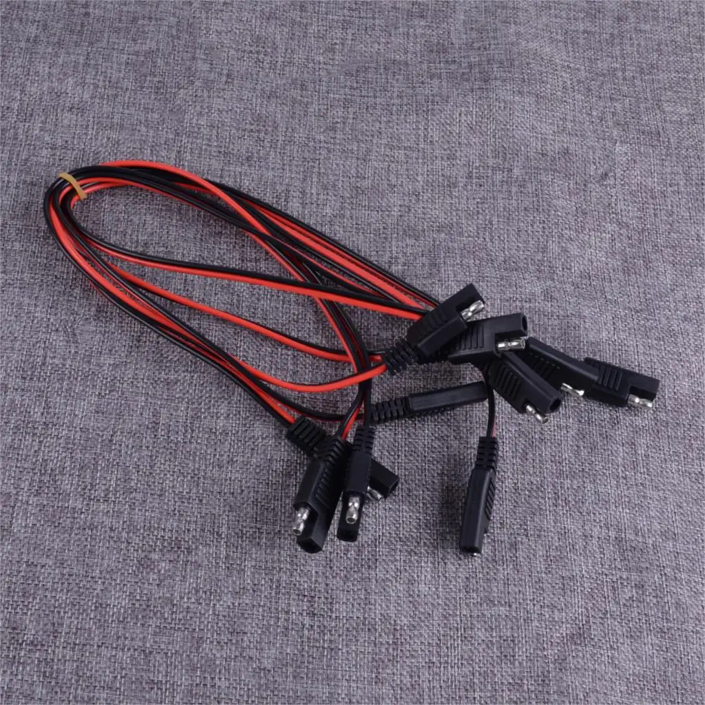 DWCX 12V 120W 5 шт. 18 калибра Flat 2 Pin способ быстрого отсоединения проводов SAE разъем