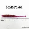 10PCS Fishing Dart Worms Soft Lures 6cm 0.6g Jig Fishy Smell Silicone Artificial Baits Saltwater Freshwater Sea Bass Tackle ► Photo 3/6