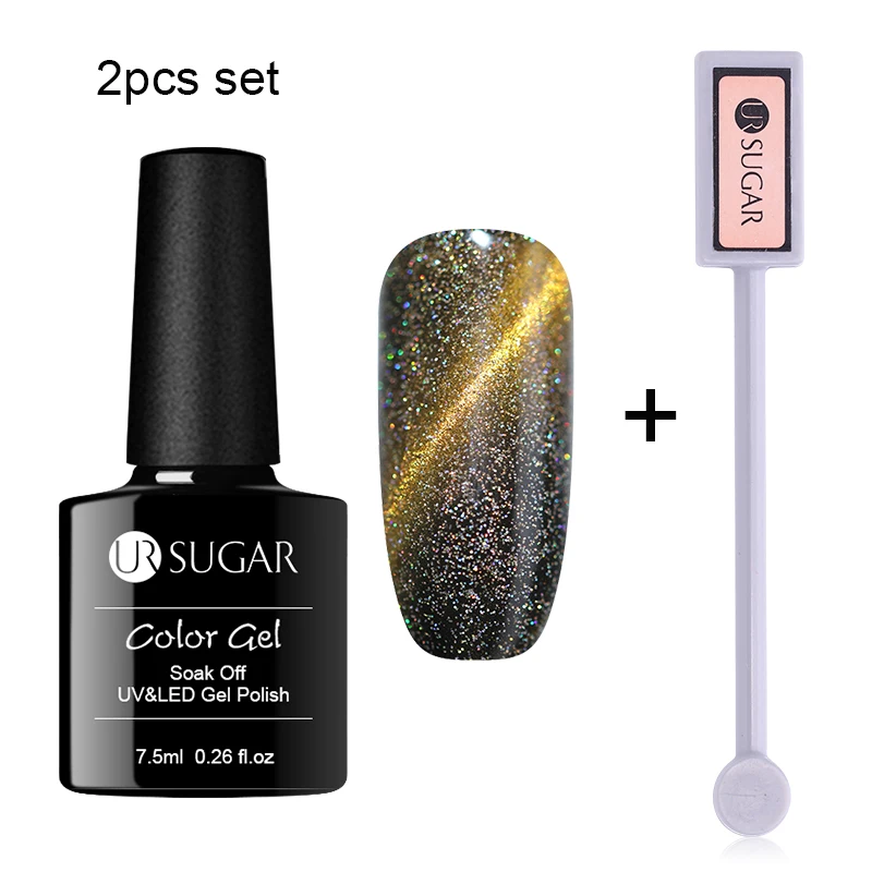 Ur Sugar 7,5 мл светится в темноте гель лак УФ-гель для ногтей Esmalte для ногтей флуоресцентный светящийся разноцветный неоновый гель лак - Цвет: 2pcs set5