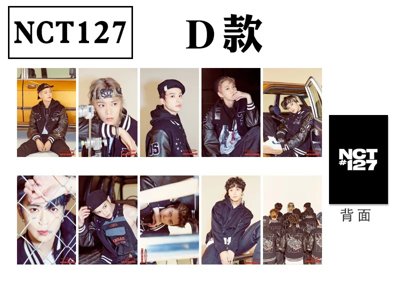 10 шт./компл. NCT127 новый альбом NeoZone lomo карта Kpop NCT Фотокарта высокого качества для