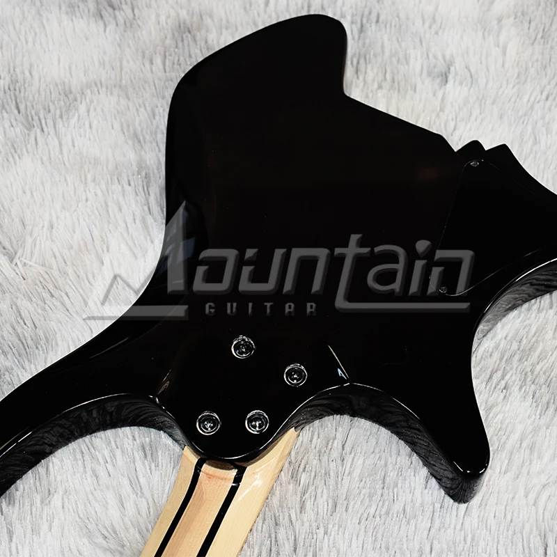 6弦 扇品 透明黑 虎纹17