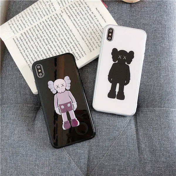 Casing iphoneX 6 6s 7 8 Plus XR XS Max Hard Case Glass  Cover Shockproof shell |