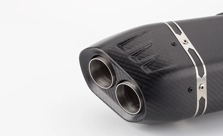 Мотоцикл углерода глушитель трубы Exhuast escape для TMAX530 XMAX300 R15 R1200 Z400 с выхлопной катализатор