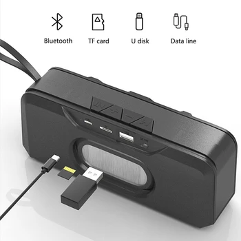

10W Bluetooth speaker suitable for mobile phone tablet PC multifunctional smart desktop wireless speaker portable subwoofer AUX