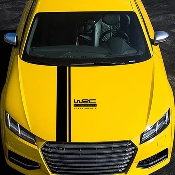 

Car Stickers For Ford Focus VW Cruze Renaul Car Tuning Accessories Vinyl Film Decals WRC Stripe DIY Hood Cover Decoration Decals