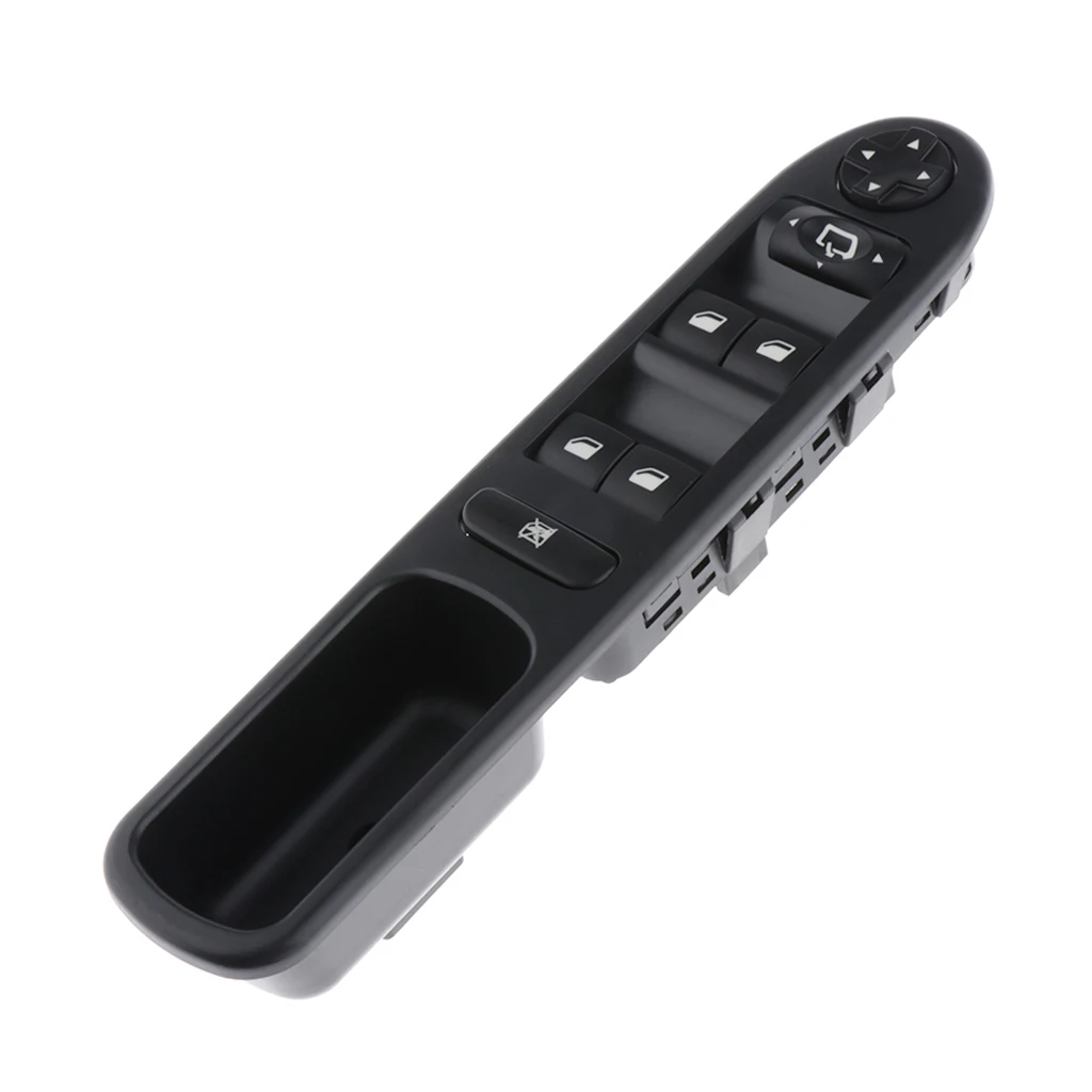 Electric Power Window Lifter Lock - Master Control Switch, Front Left Driver Side for Peugeot 207 Citroen, 96642444XT