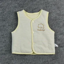 19 осенне-зимний детский жилет с подкладкой xiao cai ya, хлопковый жилет для новорожденных с цветной вышивкой