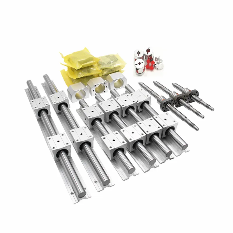 6pc линейные рельсы SBR16 L300/1200/1200 мм+ 12 шт. SBR16UU+ SFU1605 ЧПУ шарикового винта комплектов ЧПУ+ 1.5KW ER11 дизельный двигатель с водяным охлаждением двигателя шпинделя комплект