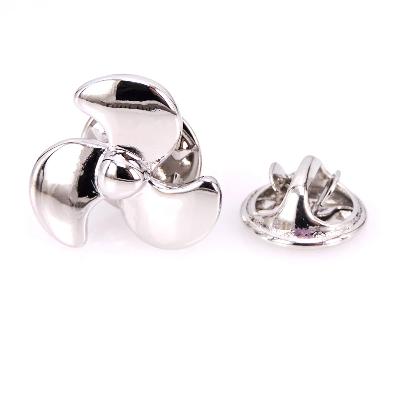 High quality men's Brooch Lapel Badge Pin Silvery propeller Wedding Shirt Brand Jewelry | Украшения и аксессуары