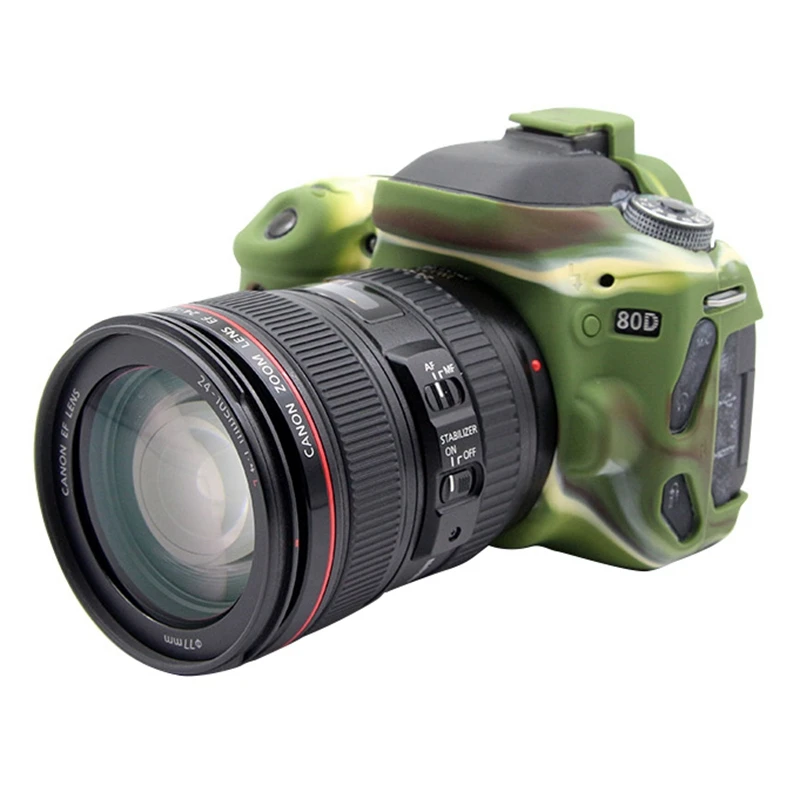 Силиконовый чехол для камеры Мягкий защитный чехол для камеры Canon 80D