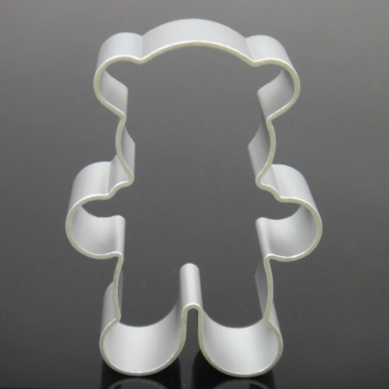 Cookie Cutters Kitchen Steel Bear Shape Animal Biscuit DIY Mold