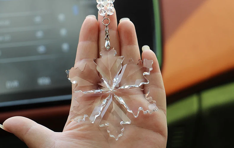 雪花水晶挂饰5