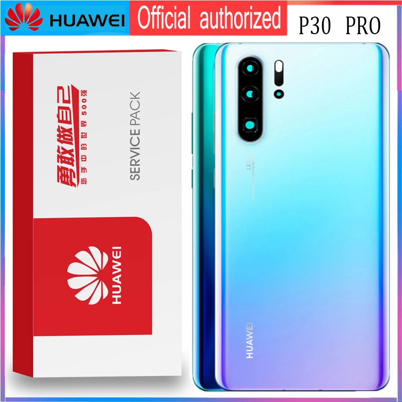 Задний корпус Замена для HUAWEI P30 Pro задняя крышка батарея стекло с объективом камеры клейкая наклейка