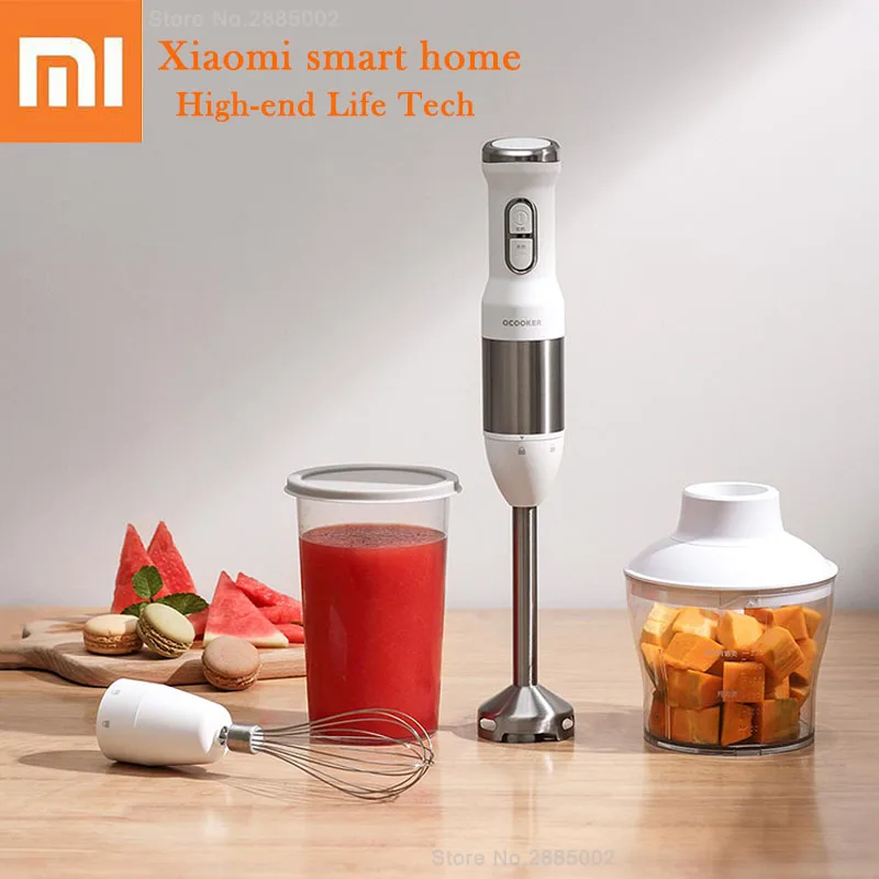  Xiaomi Electric Hand Blender 4 in 1 Egg Beater Vegetable Meat Grinder Juicer Mixer Kitchen Fast Por
