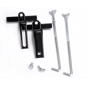 

28x20cm Battery Tray Screw 23cm Black Battery Holder Hold Down Clamp Kit