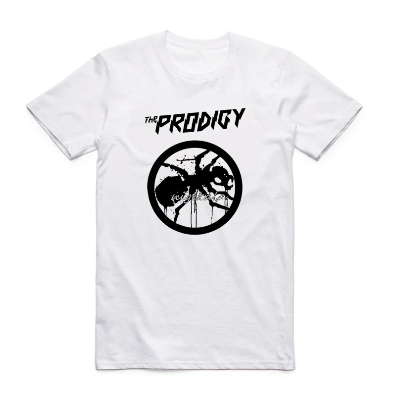 

Men THE PRODIGY EXPERIENCE Printed White T Shirt THE PRODIGY Metal Rock Band O Neck Short Sleeves T-shirt Tshirt Summer Top Tee