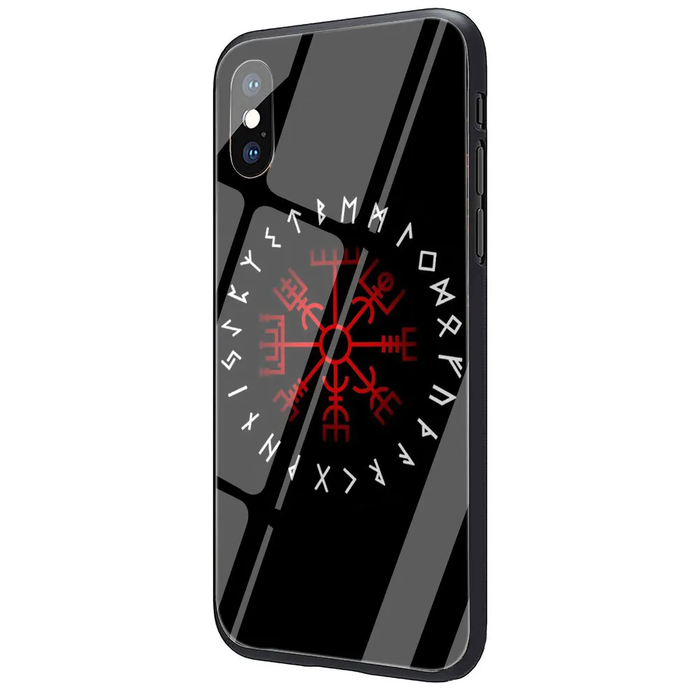 G11 EWAU Viking Vegvisir Odin Скандинавское закаленное стекло чехол для телефона iPhone 11 Pro 6 6S Plus 7 8 Plus X XS XR XS Max - Цвет: G11