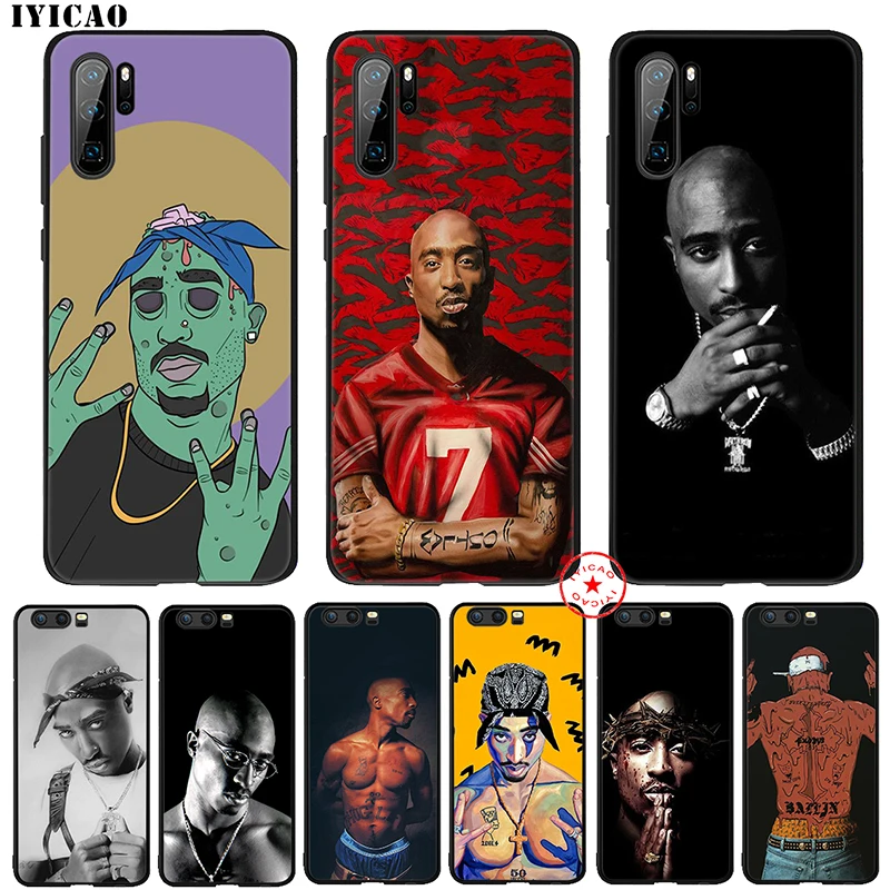 IYICAO 2 Pac для телефона с изображением Тупака Шакура мягкий чехол huawei P30 P20 P10 P9 P8 Lite Pro