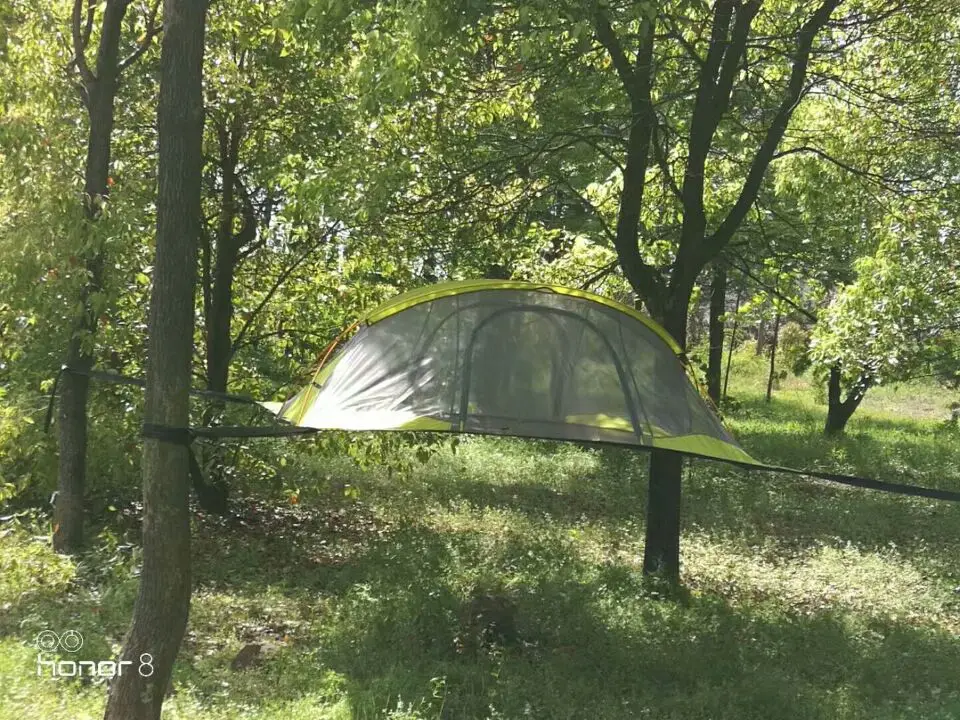 Family Hammock Triangle Tree Tent Family Travel Camping Fishing Self-driving Tour Extra Large Hammock Waterproof