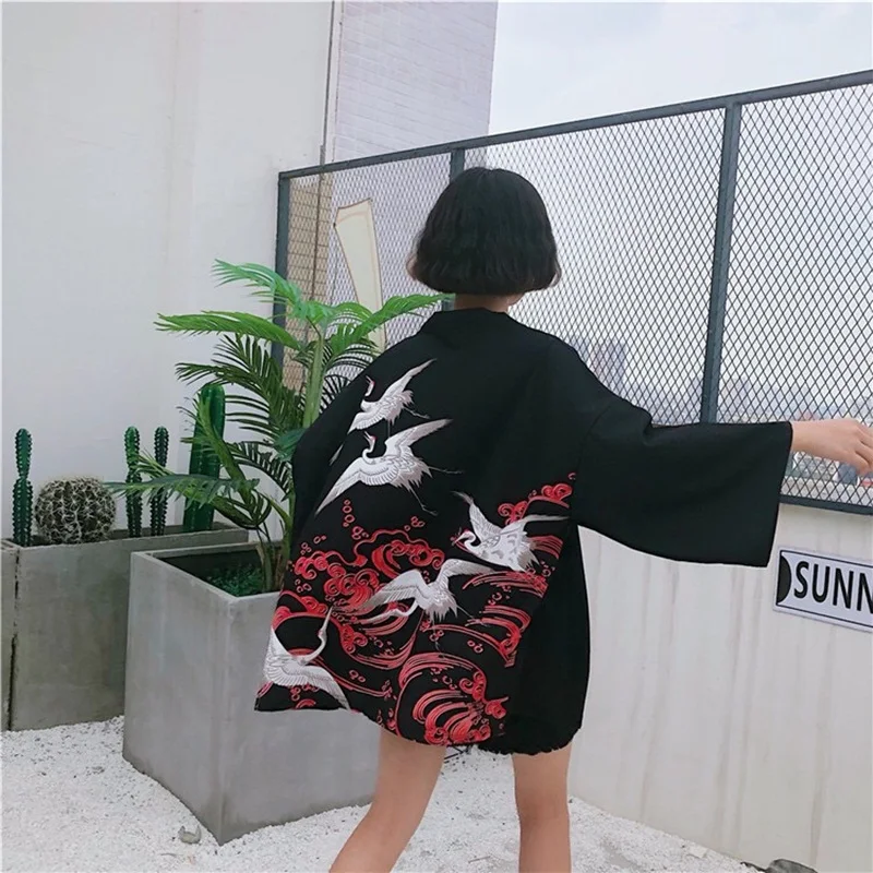 Kimono Cardigan Womens Tops And Blouses Japanese Streetwear Women Tops Summer 2020 Long Shirt Female Ladies Blouse Women Clothes