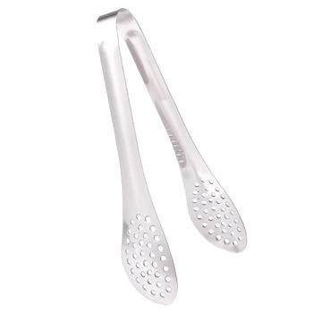 

Bakery stainless steel perforated kitchen tongs tongs serving tongs toasting tongs