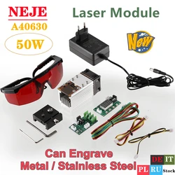 NEJE – Module Laser CNC 80W/50W, gravure sur bois, MDF, outil de découpe, gravure sur métal, acier inoxydable, imprimante 3D, Lightburn, Bluetooth 