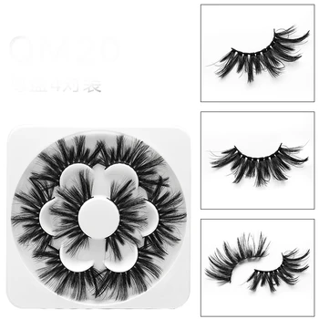 

20 boxes/lot4 pairs mm mink eyelashes 4 pairs style thick false eyelashes