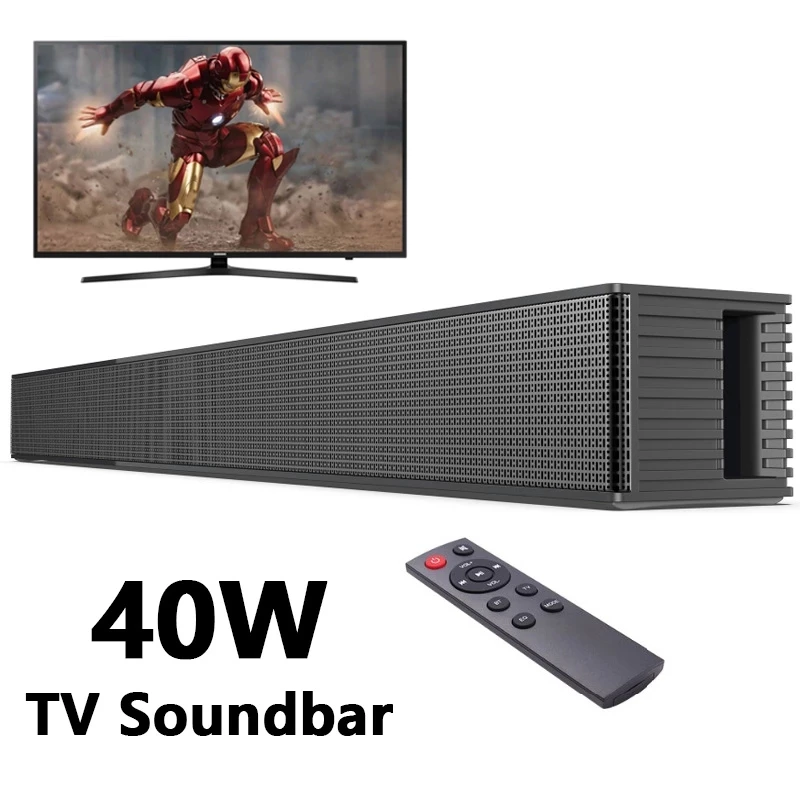 Wall-mounted TV Soundbar Home Theater 40W Bluetooth Speaker Support Optical Coaxial HDMI-compatible AUX With For TV PC - AliExpress