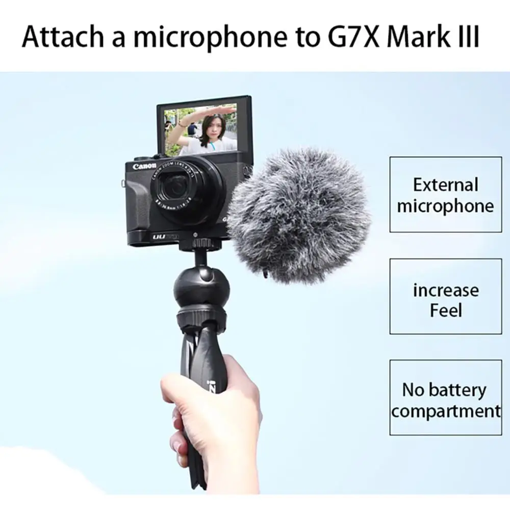 UURig R016 L Пластина для Canon G7X Mark III микрофон удлинитель быстросъемный кронштейн с холодным башмаком рукоятка