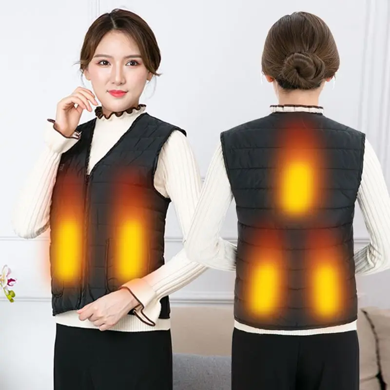 Мужская и женская уличная USB Инфракрасная нагревательная жилетка теплая зимняя куртка одежда