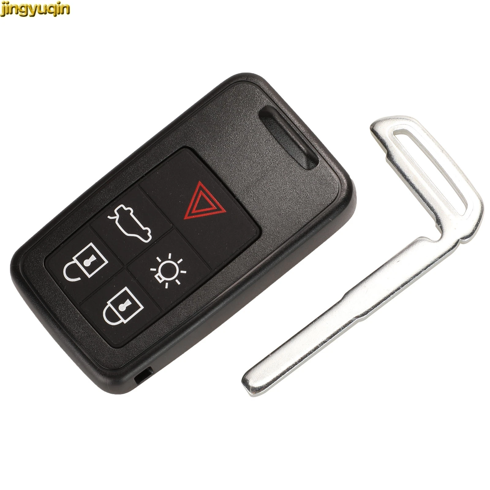 JINGYUQIN REMOTE CAR KEY 434MHZ ID46 CHIP FOR VOLVO KYDZ S60 S60L S80 V40 V60 XC60 XC70 5 BUTTON SMART KEY