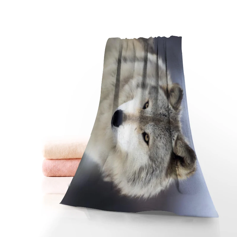 

Wolf Towels Microfiber Bath Towels Travel,Beach,Face Towel Custom Creative Towel Size 35X75cm And 70X140cm