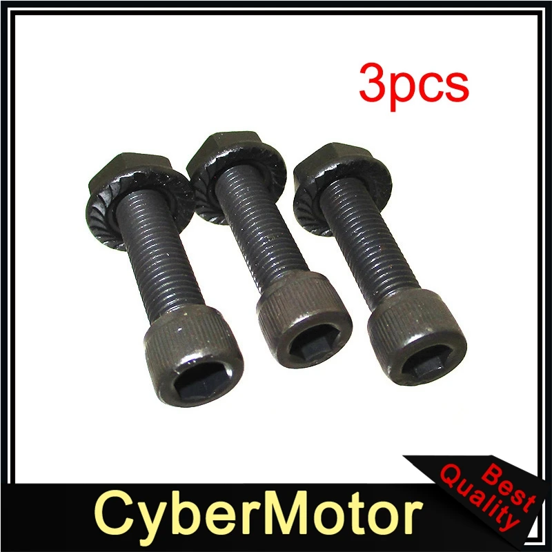 3pcs 5/16-24x1,2" Болт фланец гайка для гонок картинг - Цвет: 3pcs