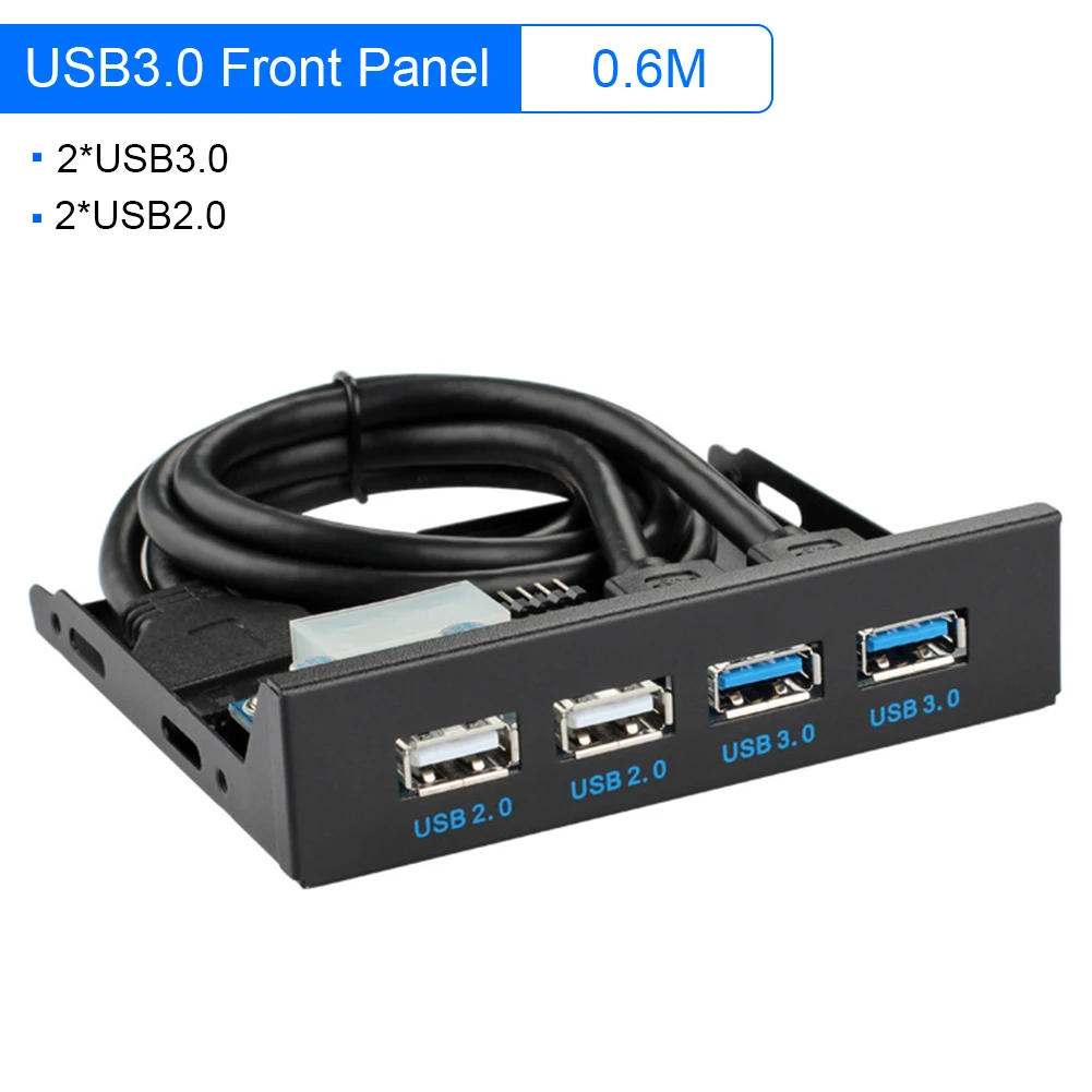 0 6 м 4 Порты USB 2 3 спереди Панель USB3.0 разветвитель внутренней комбинированная