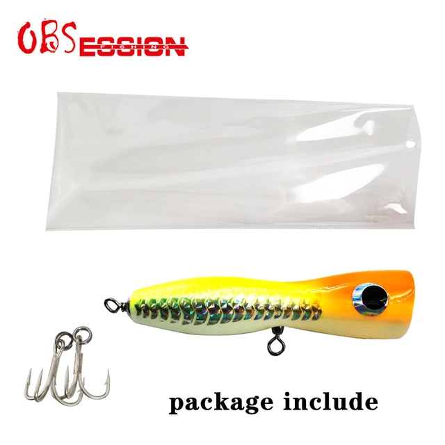 65g90g120g140g Trolling Wood Stickbait Pencil Popper Tuna Boat Fishing Lure Topwater Long Casting Wobbler Carp Artificial Leurre T