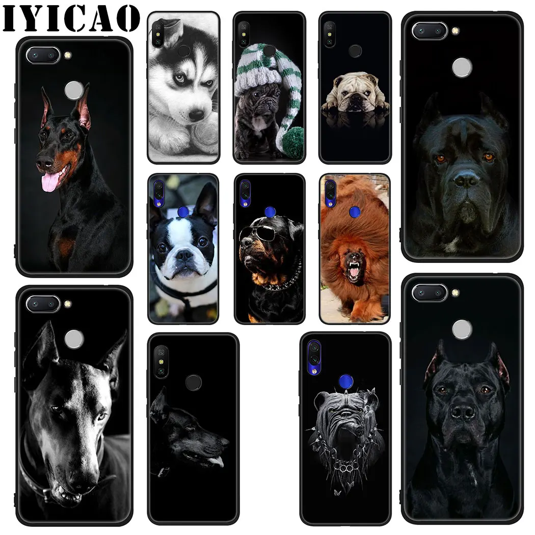 IYICAO Doberman бульдог собаки мягкий чехол для Xiaomi Redmi 4A 4X 5A 5 Plus K20 6 Pro 6A 7A 8A 7 S2 Go телефона |