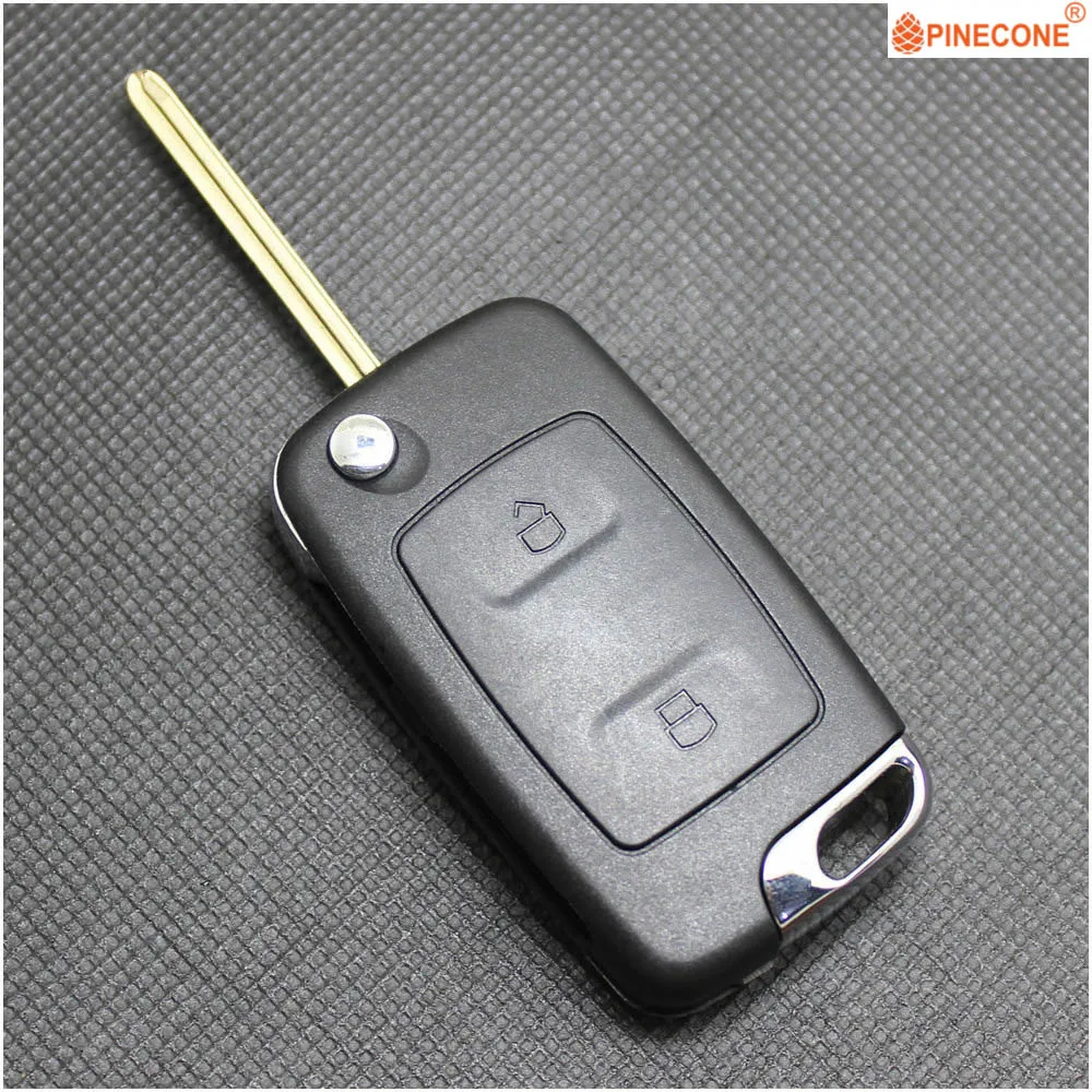

PINECONE for GEELY ZIYOUJIAN FREE CRUISER GLEAGLE Car Key Case 2 Button Uncut Blade Replace Key Fob Shell Housing