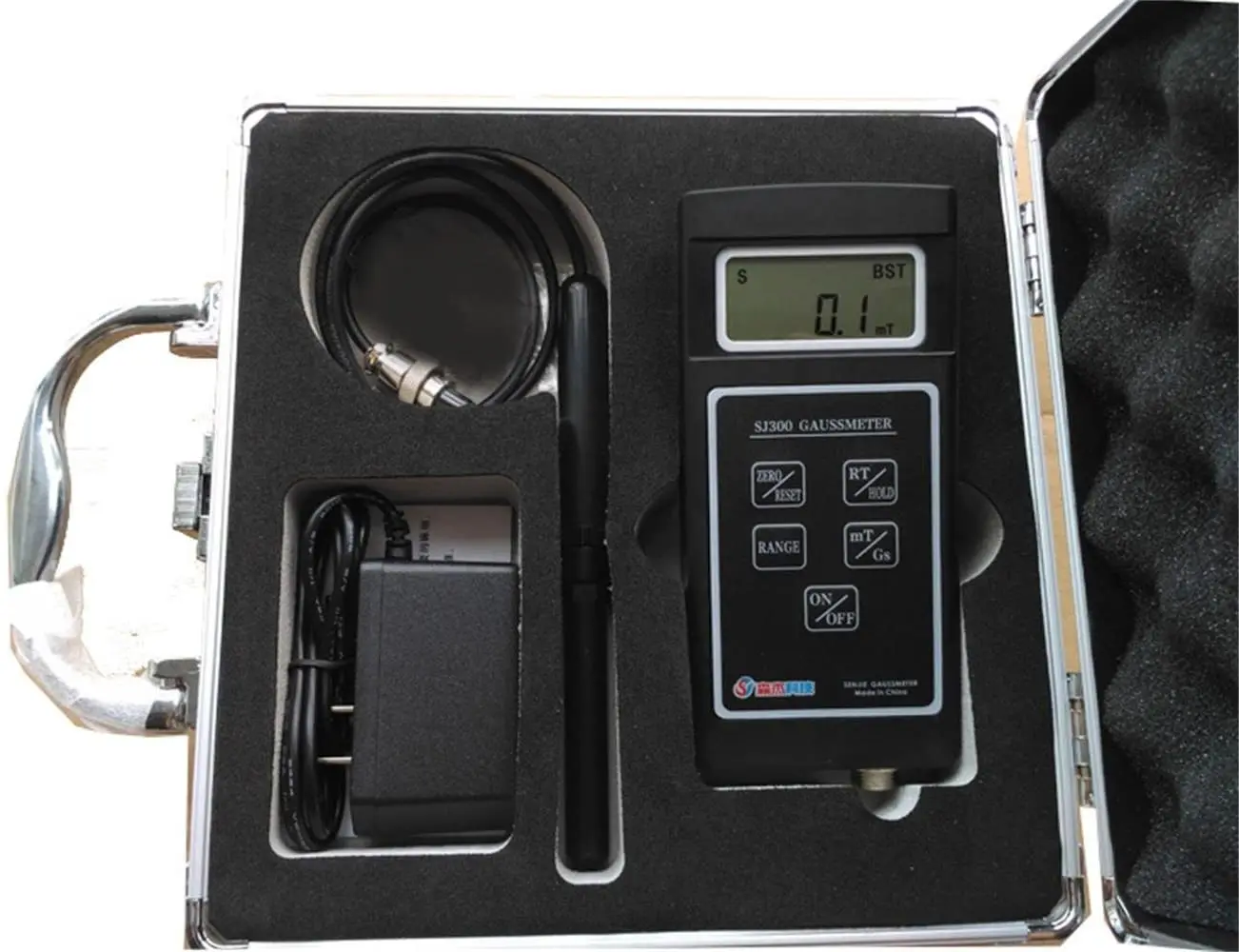 Digital Gauss Meter Gaussmeter Surface Magnetic Field Tester Teslameter Range 0 to 200mT to 2000mT