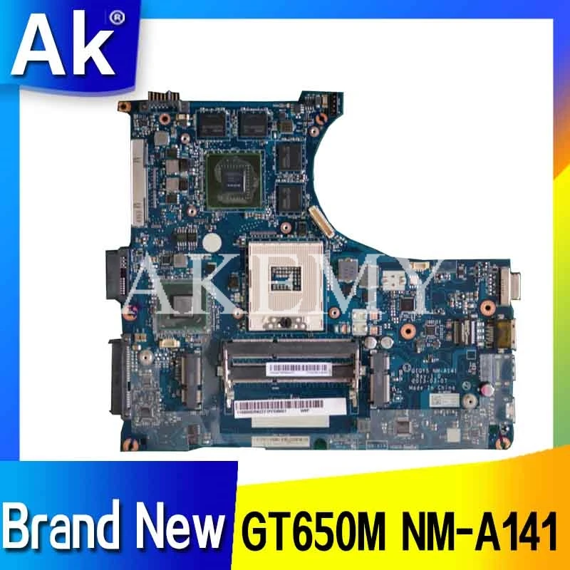 Материнская плата для ноутбука For Lenovo Y400 900002563 QIQY5 NM-A141 GT650M GPU HM76 100%
