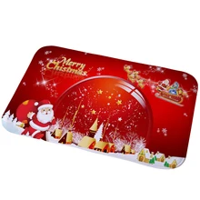 Dining Room Printing Water Absorb Rug Anti Fade Christmas Soft Wear Resistant Non Slip Carpet Bedroom Bathroom Home Floor Mat