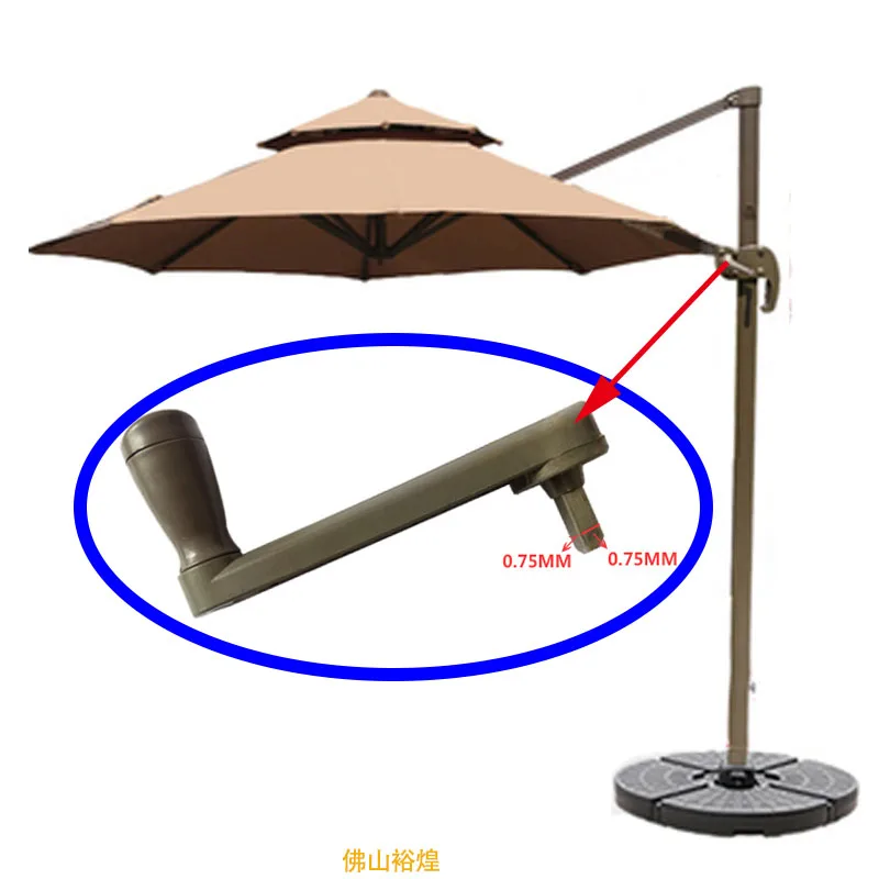 Outdoor parasol accessories handle hand crank umbrella rope