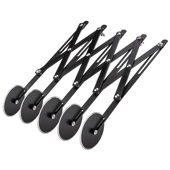 

5 Wheel Pastry Cutter, Stainless Steel Pizza Cutter, Expandable Pizza Slicer Multi-Round Pastry Knife Baking Cutter