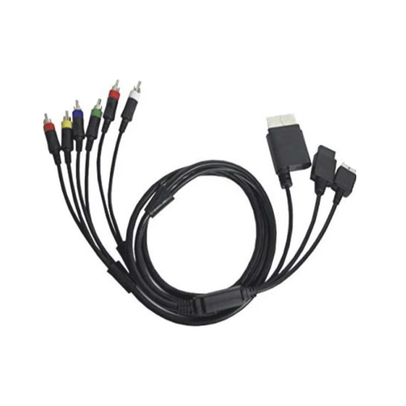 H HD телевизионный компонент 3 в 1 Композитный Аудио Видео av кабель шнур 5RCA для PS2