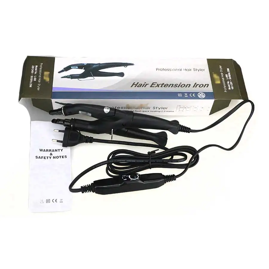 Professional salon adjustable temperature hair extension iron keratin bonding tools fusion glue connector