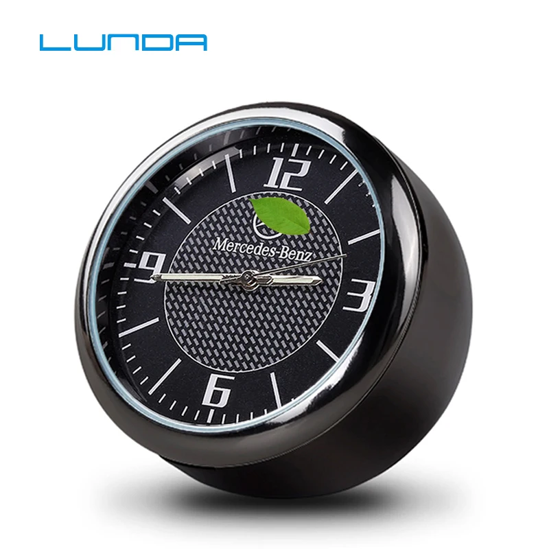 

Custom Auto Quartz Watch Automobiles Interior Stick-On Clock High Grade Auto Vehicle Dashboard Time Display Clock Accessories