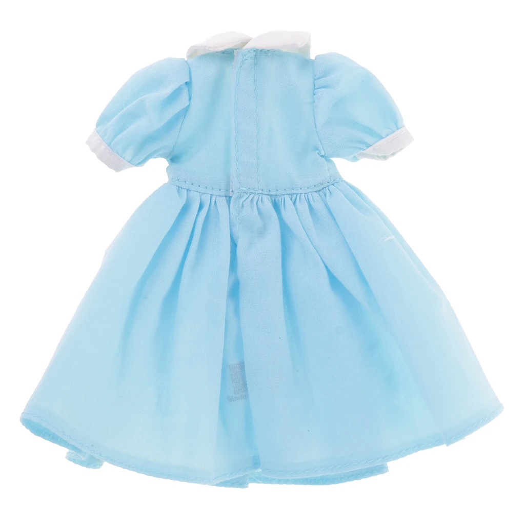 Günstige 1 6 12 zoll Puppe Kleid Rock Kleidung Outfit für Blythe Puppen DIY Machen Zubehör Blau