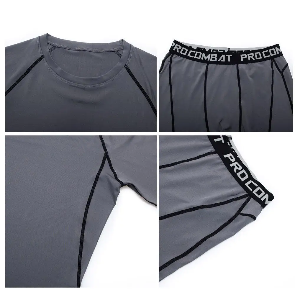 skull Long Johns Winter Thermal Underwear Men Quick Dry Stretch Punisher for Men Warm Fitness Compression Underwear set