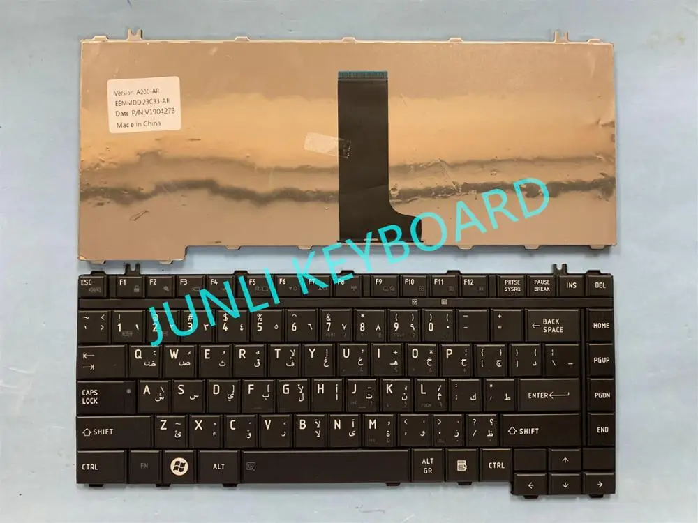 JUNLI KEYBOARD FOR Toshiba Satellite A200 A205 A210 A215 A300 M300 M500 L300 L300D L305 L305D L310 L315 Arabic Black | Компьютеры и