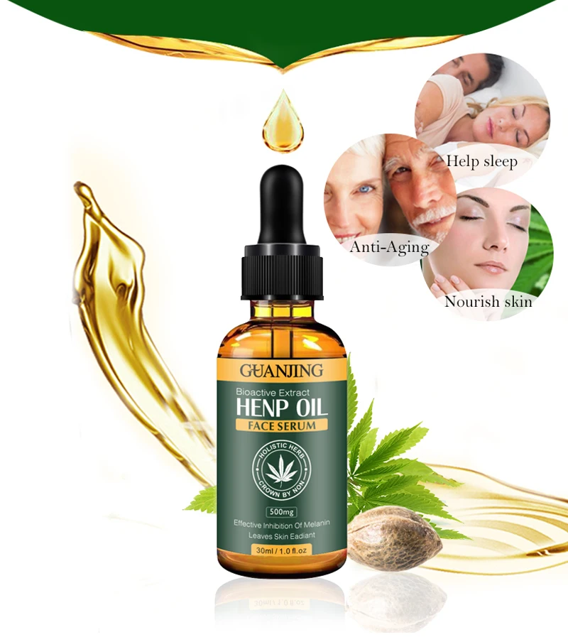 Natural Hemp Seed Oil Face Serum Antiaging And Oxidation,resists