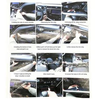 

Car Ambient Door Light Decorative LED Lamp Strips For Toyota Camry 18 SS TZ2
